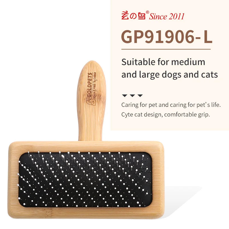 Fenice Professional Beauty Needle Comb Brushing Comb Teddy Bichon Pet Dog Cat Combing Brush Floating Hair Massage Comb