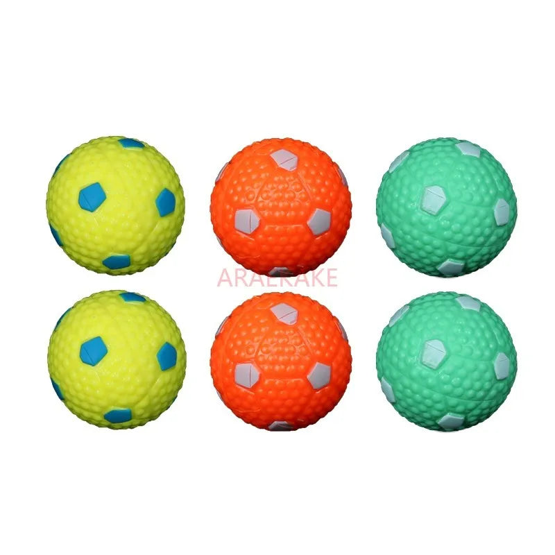 6PCS Dog toy ball, large dog grinding elastic ball, bite resistant puppy, pet dog, training hollow ball
