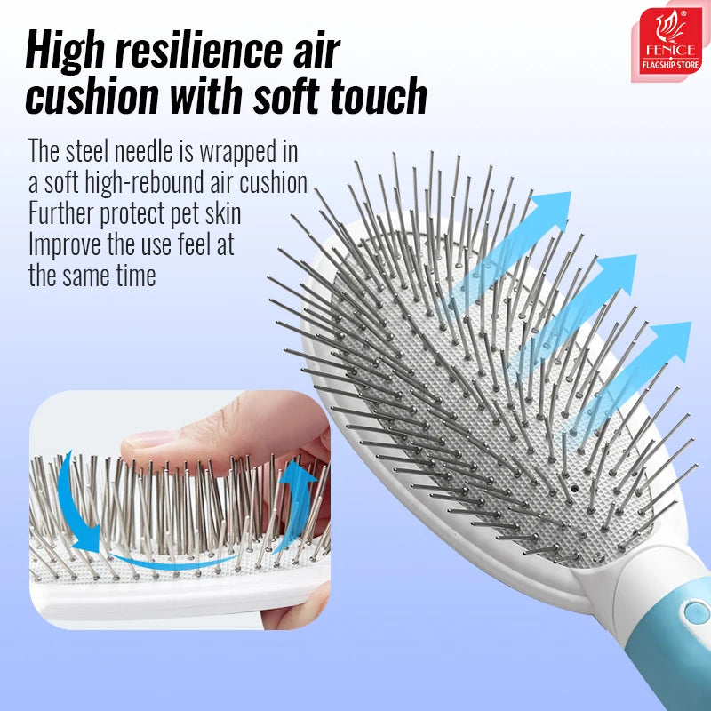 Fenice professional pet grooming comb long-haired cat and dog comb Shih Tzu Yorkshire terrier dog trimming fluffy needle comb