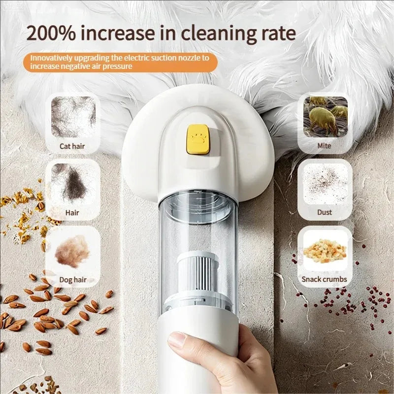 Pet Hair Remover Vacuum Cleaner Multifunctional Cyclonic Technology Long Lasting Suction for Home Car Furniture
