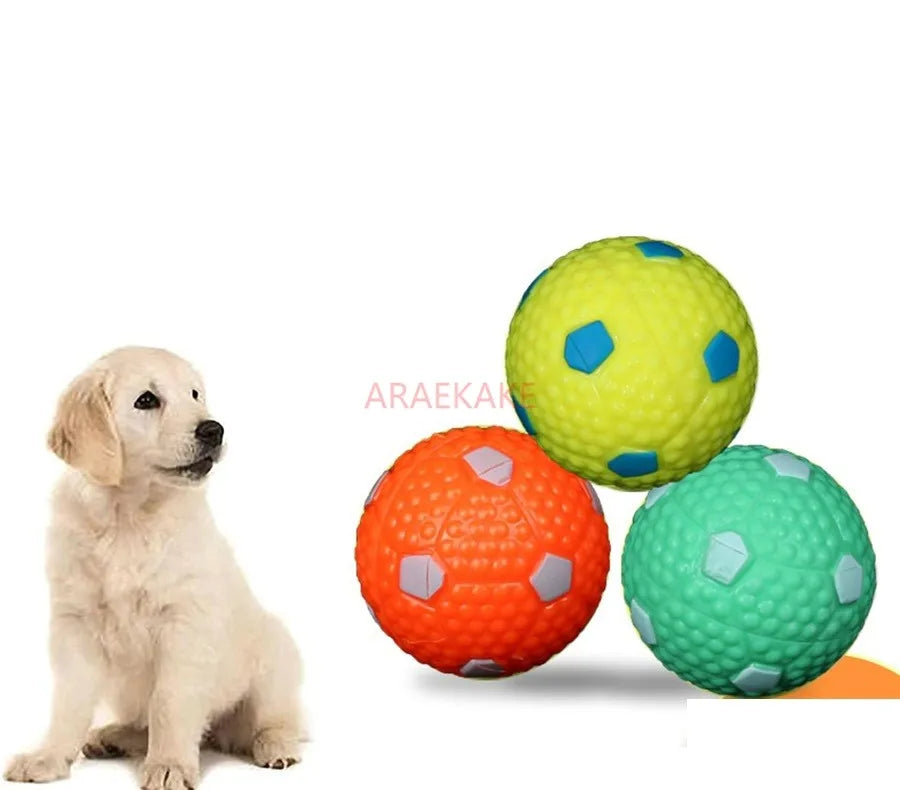 6PCS Dog toy ball, large dog grinding elastic ball, bite resistant puppy, pet dog, training hollow ball