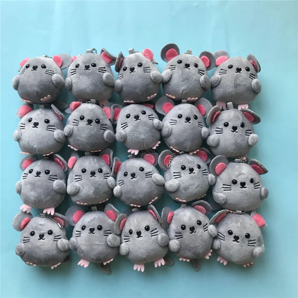 20PCS Small Animals , 6-9CM Plush Stuffed Toy , Children's Mouse Plush Doll