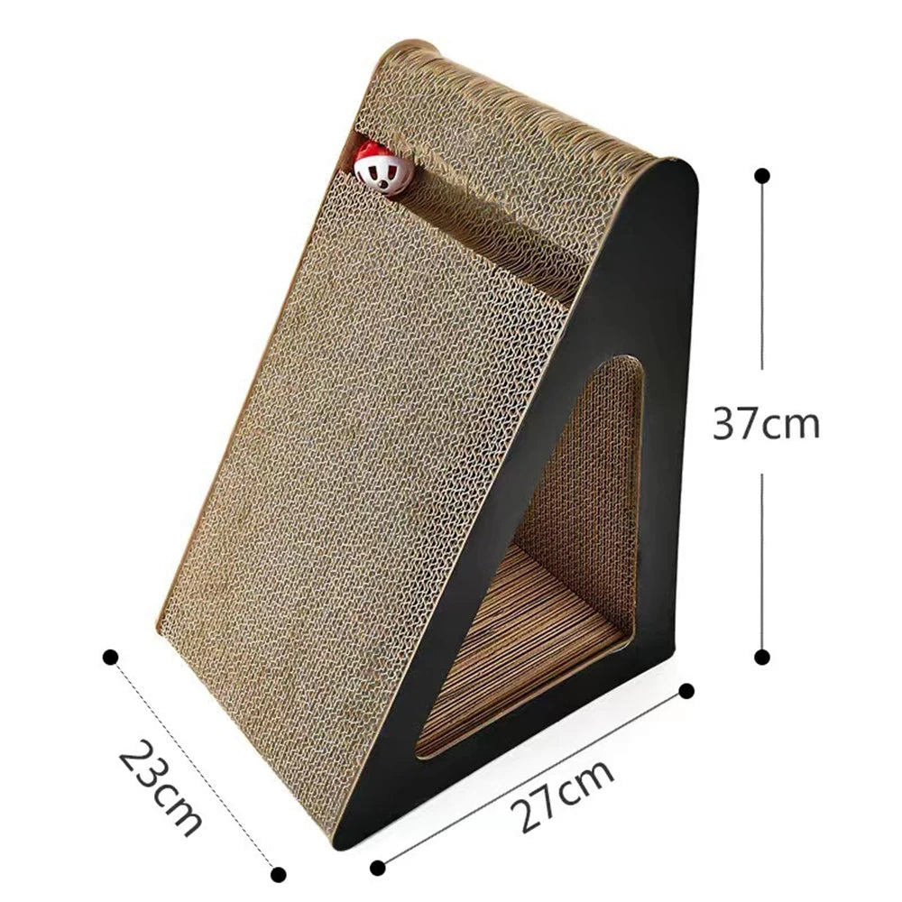 Cat Scratcher, Scratch Pad, Vertical Cats Scratcher Wall Mounted, Cats Scratching Cardboard with Ball Toy for Indoor