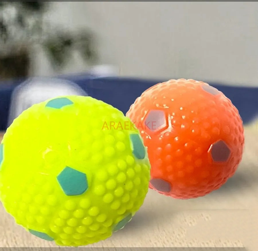 6PCS Dog toy ball, large dog grinding elastic ball, bite resistant puppy, pet dog, training hollow ball