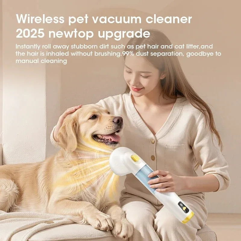 Pet Hair Remover Vacuum Cleaner Multifunctional Cyclonic Technology Long Lasting Suction for Home Car Furniture