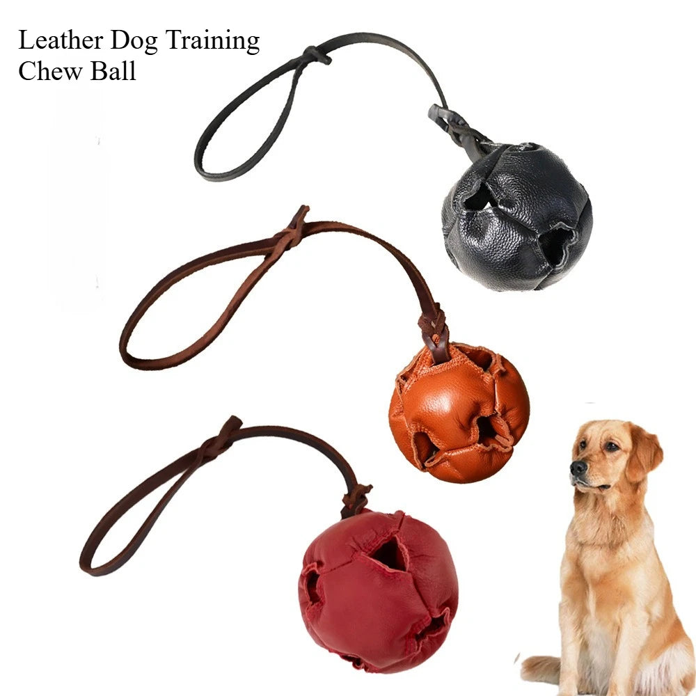 Bite Resistant Bullskin Ball Dog Training Supplies Training Dog Release Ball Dog Bite Ball for Small and Medium-sized Dogs