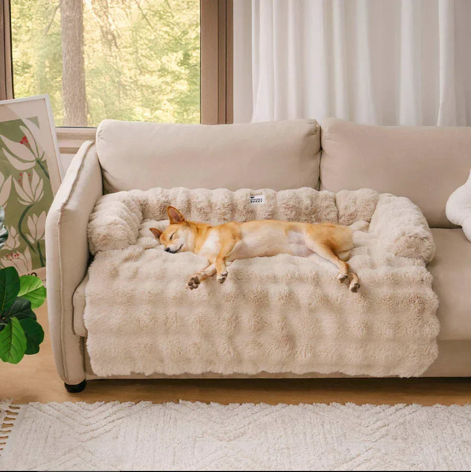 Fluffy Plush Pet Dog Bed Sofa For Large Dogs House Mat Kennel Winter Warm Cat Bed Pad Washable Dog Cushion Blanket Sofa Cover