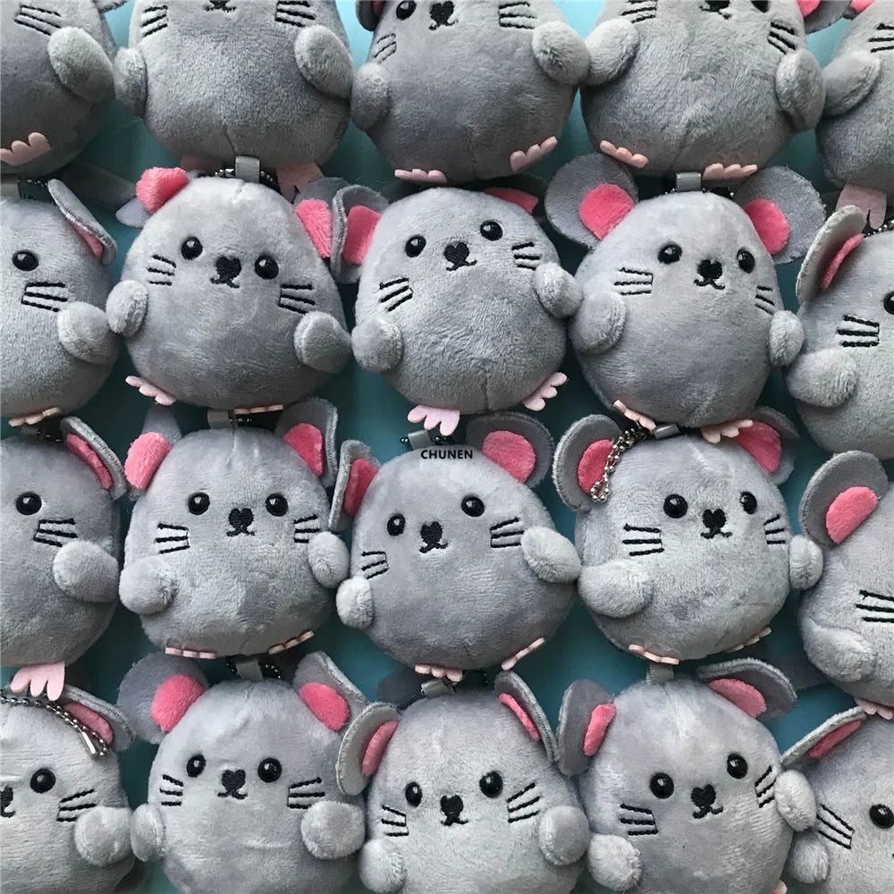 20PCS Small Animals , 6-9CM Plush Stuffed Toy , Children's Mouse Plush Doll