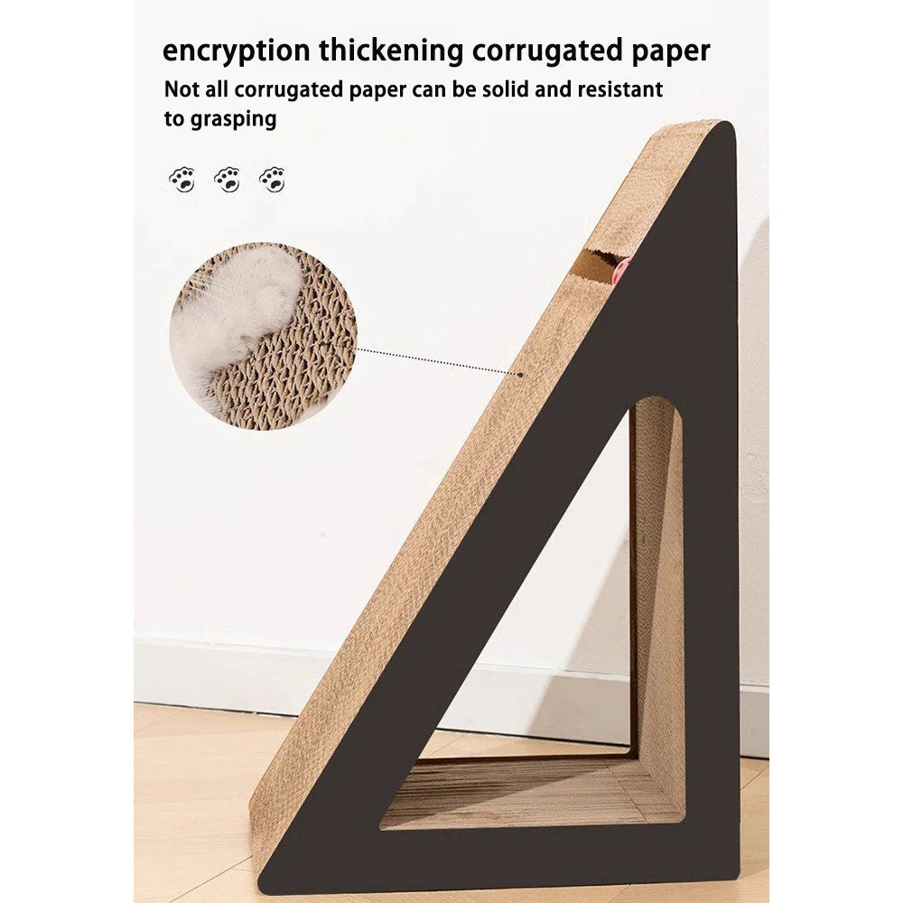 Cat Scratcher, Scratch Pad, Vertical Cats Scratcher Wall Mounted, Cats Scratching Cardboard with Ball Toy for Indoor