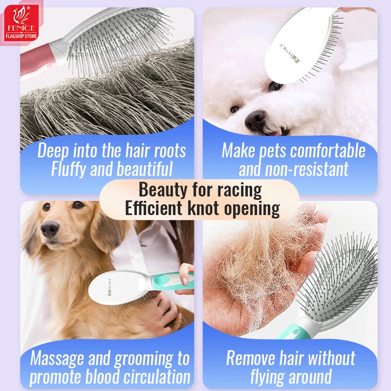 Fenice professional pet grooming comb long-haired cat and dog comb Shih Tzu Yorkshire terrier dog trimming fluffy needle comb